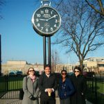 Bradford Frost give Detroit tour to Capital Impact staff